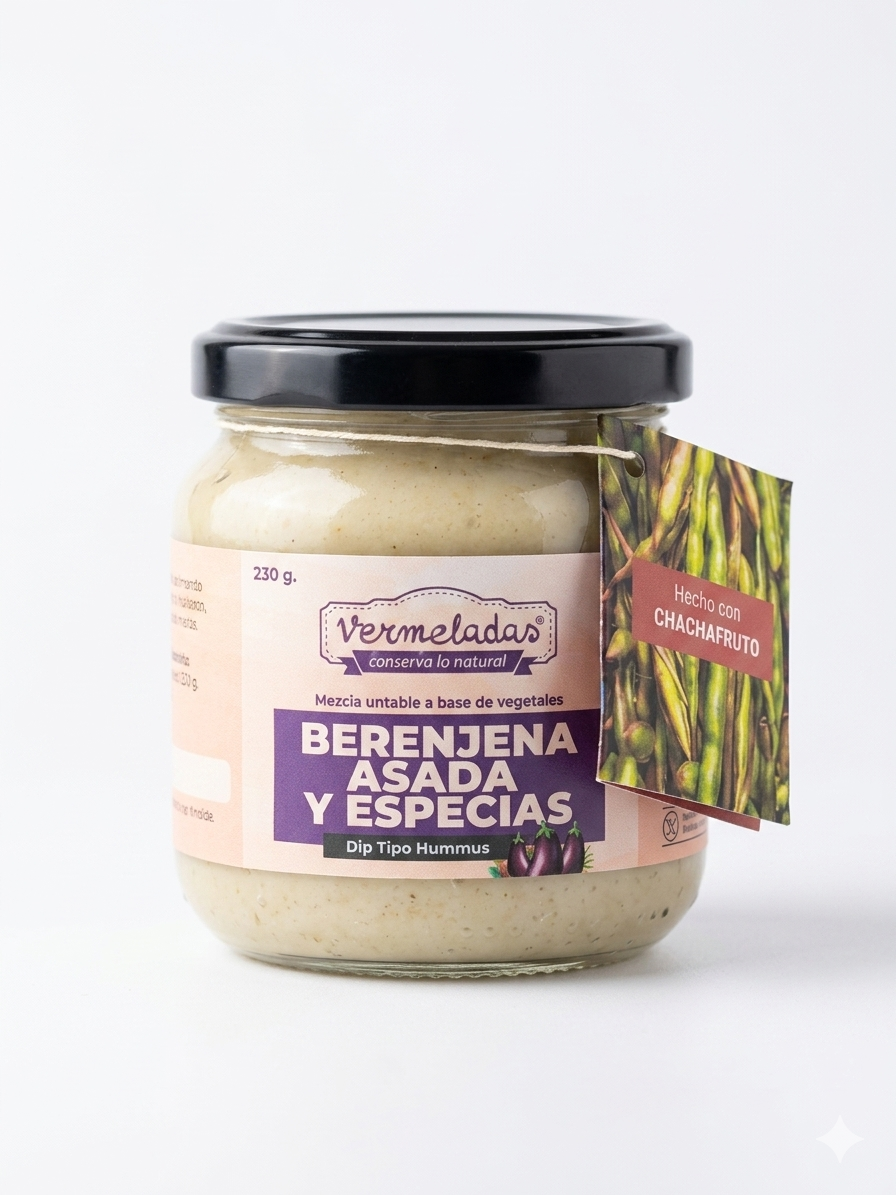 DIP CREMOSO DE BERENJENA CON CHACHAFRUTO
